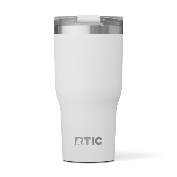 RTIC 30oz Essential Tumbler with Lid, Insulated, Stainless Steel, Metal, Double Wall Vacuum-Insulation, Ceramic Lined, Travel Cup for Iced Coffee, Tea, Hot and Cold Drink, Graphite