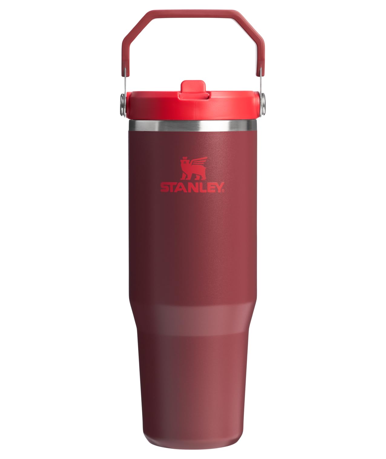 Stanley IceFlow 2.0 Flip Straw Tumbler with Handle 30 oz | Twist On Lid and Flip Up Straw | Leakproof Water Bottle | Insulated Stainless Steel | BPA-Free | Prickly Pear