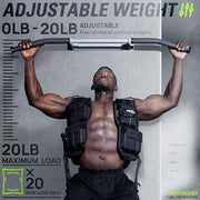 Weighted Vest Men 22lb/35lb Adjustable Weights with Ironsand for Walking Strength Training Running Workout