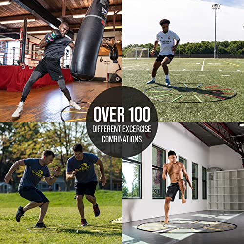 Webby Agility Trainer – Circle Speed and Agility Ladder for High Intensity Reactive Footwork Drills and Skills – A Circular Piece of Reaction Training Equipment That Changes The Way You Move