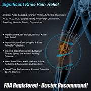NEENCA Professional Knee Brace for Pain Relief, Medical Knee Support with Patella Pad & Side Stabilizers, Compression Knee Sleeve for Meniscus Tear, ACL, Joint Pain, Runner, Workout - FSA/HSA Eligible