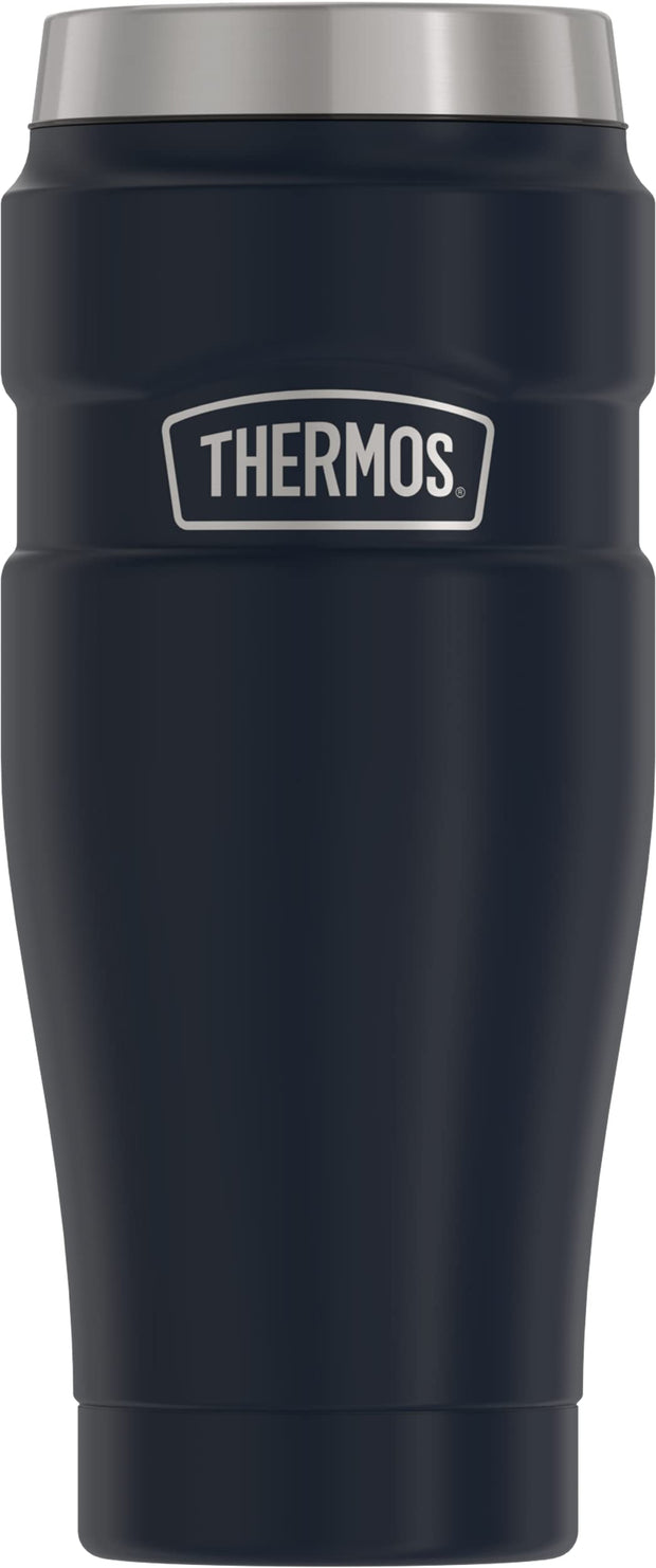 THERMOS Stainless King Vacuum-Insulated Travel Tumbler, 16 Ounce, Matte Steel