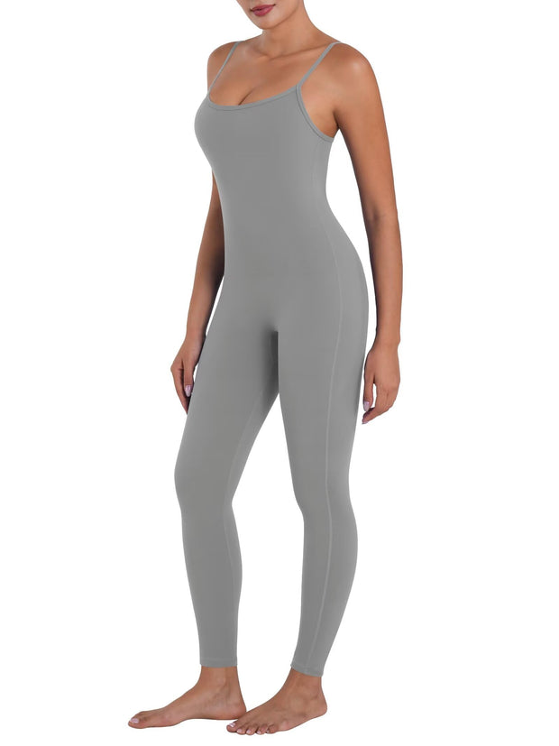 Sunzel Workout Jumpsuits for Women Adjustable Spaghetti Strap Leggings Bodysuit Square Neck Sleeveless One Piece Yoga Unitard