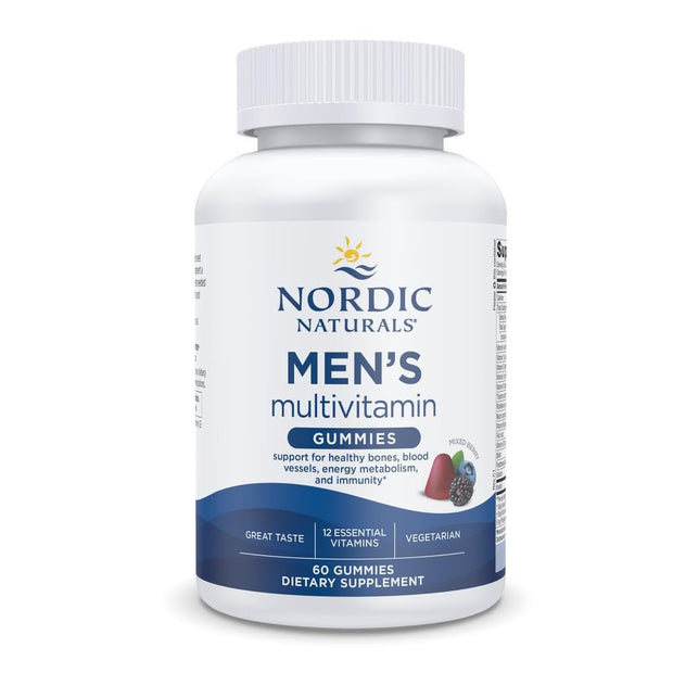 Nordic Naturals Women's Multivitamin Gummies, Mixed Berry - 60 Gummies - Support for Healthy Skin, Hair, Bones, Energy & Immunity - Non-GMO, Vegetarian - 30 Servings