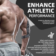 OK TAPE Kinesiology Tape Bulk 103Feet, Pro Adhesive, Water-Resistant k Tape, Elastic Athletic Tape, Latex Free, Uncut, Black