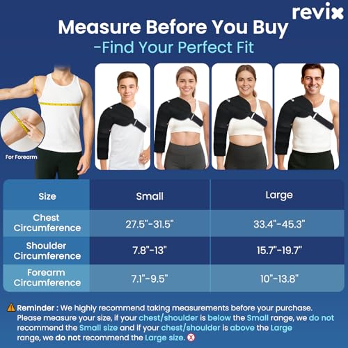 REVIX Arm Ice Pack Wrap for Pitchers – Shoulder and Elbow Ice Pack Reusable Cold Therapy Wrap for Baseball Pitcher Arm Recovery, Adjustable Compression Sleeve for Post-Workout Muscle Relief