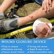 Skin Wound Closure Tape 24pcs Wound Suture Closure Strips Emergency Wound Closure Device Laceration Closure Kit Repair Wounds Without Stitches 12x100mm