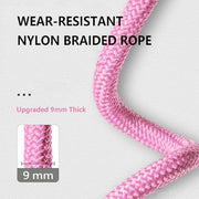 Weighted Jump Rope Nylon Adjustable - Tangle-Free Jump Rope for Women, Men, Kids, and Adults with Foam Handle, Rapid Speed with Ball Bearings, 360° Rotation Jumprope for Fitness, Training and Exercise