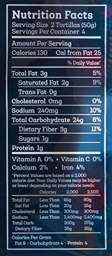 Siete Cassava Grain Free Flour Tortillas. Vegan, Paleo and Gluten Free Tortillas. (1-Pack, 8 Tortillas)