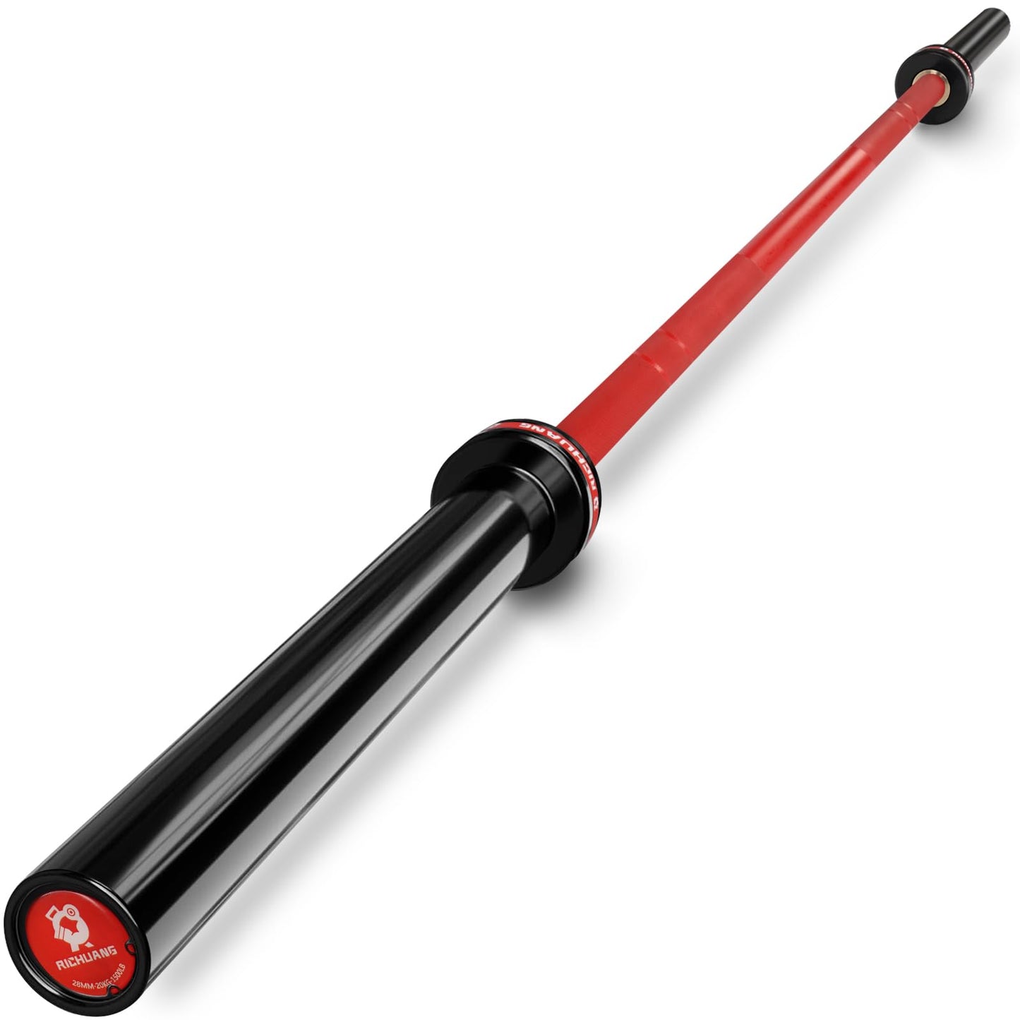 7ft Olympic Barbell – 1500LB Capacity 45LB Weightlifting Bar, 28mm Olympic Bar with Bearings, Fits 2" Plates, Alloy Steel Power Bar for Home Gym Strength Training