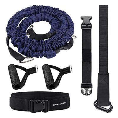Workout Suspension Resistance Trainer System, Exercise Explosive Force Bounce Physical, Training Resistance Rope Improve Speed，Stamina, Mobility, Strength and Help You Build Muscle.