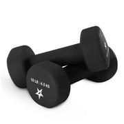 Yes4All Neoprene Coated Dumbbell Hand Weight Sets of 2 - Multiple Weight Options with 15 Colors, Anti-roll, Anti-Slip, Hexagon Shape