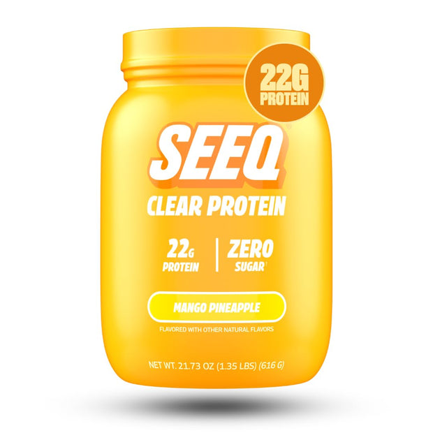 SEEQ Clear Protein Powder - Blue Razz Freeze - 22 Servings - 22g Clear Whey Protein Isolate - Zero Sugar - 0g Lactose - Allergen Friendly - GLP1 Support - Bone Health - Muscle Post Workout Recovery