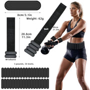 Silicone Adjustable Weighted Belt for Men & Women – DIY Weighted Walking & Exercise Belt with Removable Weights – Gym, Strength Training, Yoga, Hiking – Free Weight Adjustment for Wrist & Ankle
