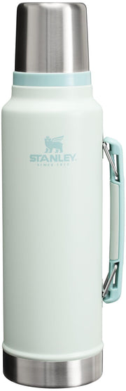 Stanley Classic Legendary Vacuum Bottle 2.0 qt | Wide Mouth with Leakproof Cup Lid | Keep Drinks Hot or Cold | Packable for Travel | Insulated Stainless Steel Thermos | BPA-Free | Hammertone Green