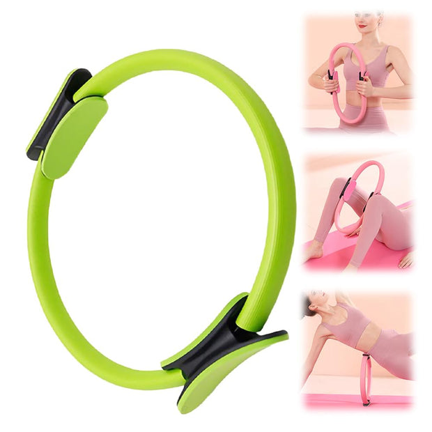 Pilates Ring Fitness Trainer, 2025 New Pilates Circles for Workouts Beginners Men Women,Yoga Rings Home Exercise Equipment Fitness Circle for Toning Arm Thigh