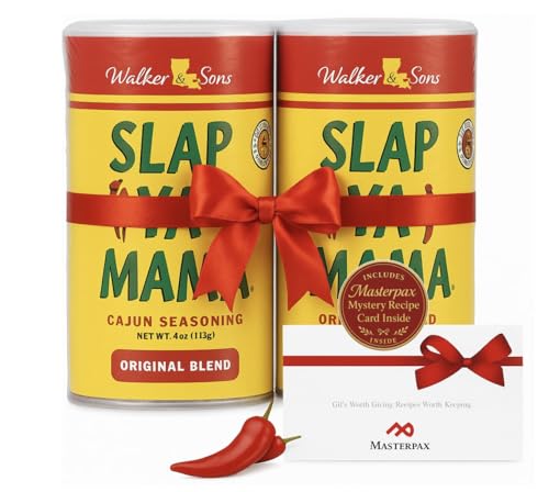 Masterpax Southern Heat Gift Bundle – Includes Two 4 oz Cans of Cajun Seasoning + Exclusive Mystery Recipe Card – Professionally Curated & Shrink-Wrapped
