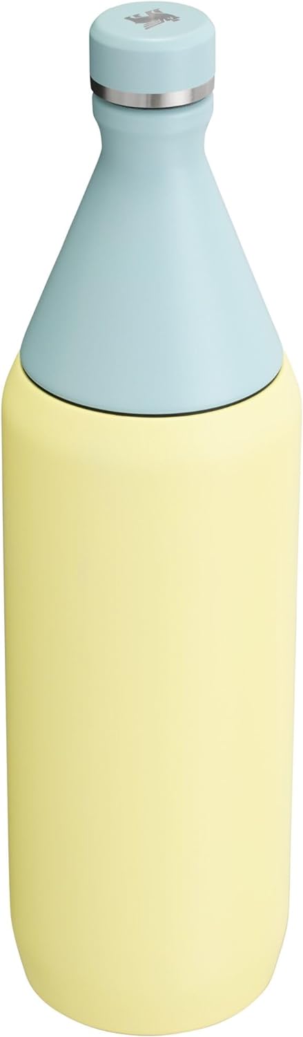 Stanley All Day Slim Bottle 34 oz | Leakproof Twist on Lid | Slim Design for Travel and Gym | Insulated Stainless Steel Water Bottle | BPA-Free | Pomelo