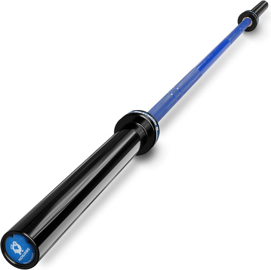 7ft Olympic Barbell – 1500LB Capacity 45LB Weightlifting Bar, 28mm Olympic Bar with Bearings, Fits 2" Plates, Alloy Steel Power Bar for Home Gym Strength Training