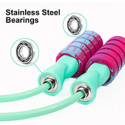 Jump Rope, Weighted Ropeless Skipping Rope for Fitness, Tangle-Free Rapid Speed Cordless Jump Rope Workout for Men, Women, Children…