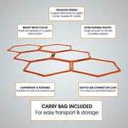 Yes4All Hex Agility Rings/Speed Rings with Carrying Bag – Hexagon Rings, Agility Hurdles for Agility Footwork Training