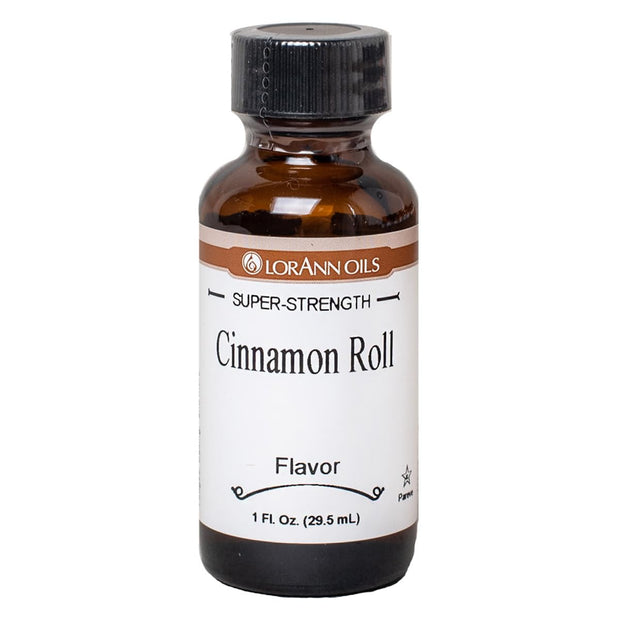 LorAnn Oils Super Strength Flavoring - Used For Candy Making, Flavoring Extracts, Baking, Hard Candy, and Flavor Oils - Bold, Natural Flavors 4X Stronger Than Extracts - Cinnamon Roll, 1 fl oz