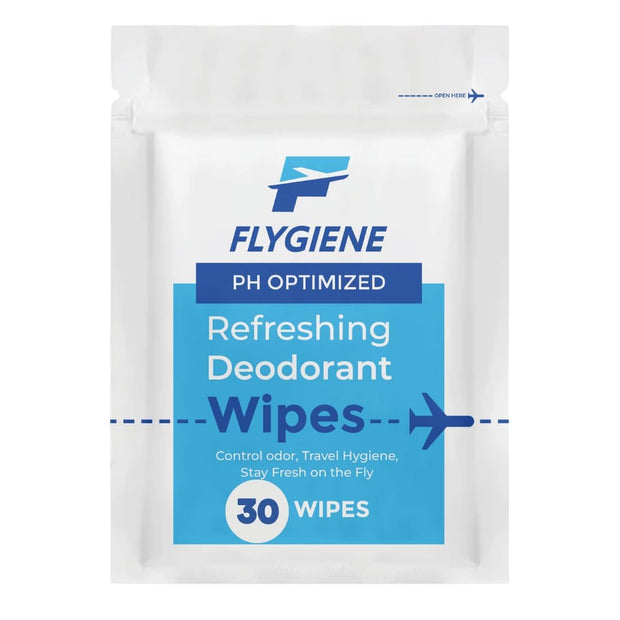 Underarm Wipes for Men & Women – Compact, TSA-Approved, & Convenient Travel Wipes for On-the-Go Freshness - Deodorant Wipes Individually Wrapped – 10 Packs