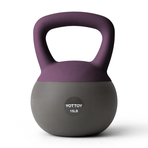 YOTTOY Soft Kettlebell, Set for Strength Training Kettlebells & Home Workouts, Soft-Sided Cushioned Base, Wide-Handle - Ideal for Men, Women, & Beginners