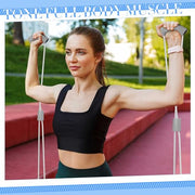 Poen Home Pilates Kit for Women Pilates Equipment Ring and Ball Set with Stretching Strap 8 Resistance Bands Non Slip Socks Gym Back Bags Exercise Equipment for Workout