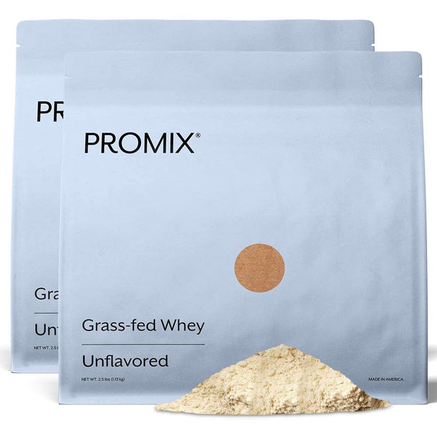 ProMix Nutrition Whey Protein Powder, Vanilla - Grass-Fed - ­Post Workout Fitness & Nutrition Shakes, Smoothies, Baking & Cooking Recipes - Gluten-Free & Keto-Friendly - 2.5 Pound (Pack of 1)