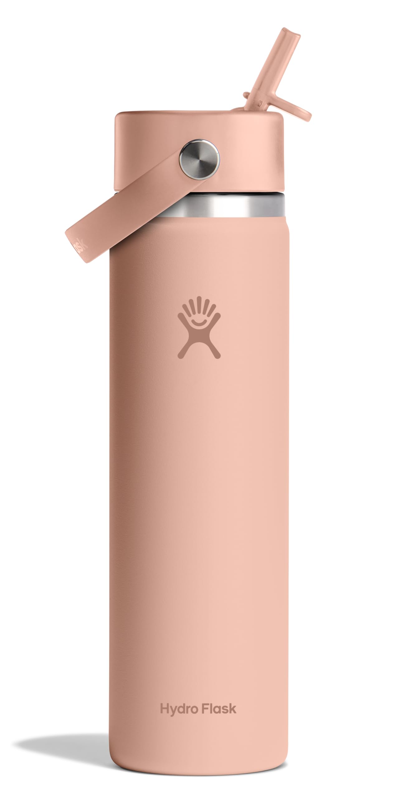 Hydro Flask 32 Oz Wide Flex Straw Cap Bottle - Insulated Stainless Steel - Wide Straw Lid, Non Spill, Leakproof in Jelly Pink