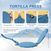 Vivicreate Cast Iron Tortilla Press Dough Flour Tortilla Rotis Quesadilla Maker Prensa para tortillas de hierro fundido 8 inch NO-SLIP