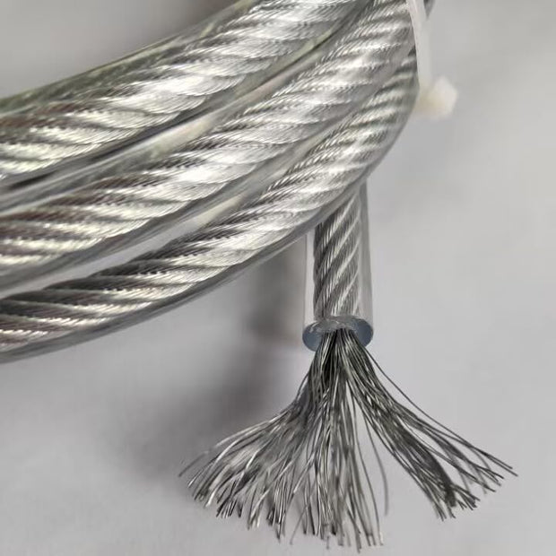 Skipping Rope Spare Replacement Cable for Crosstraining, Fitness and Boxing by MOGOLD | PVC, steel 6mm diameter | For Regular Training | Compatible with other brands.