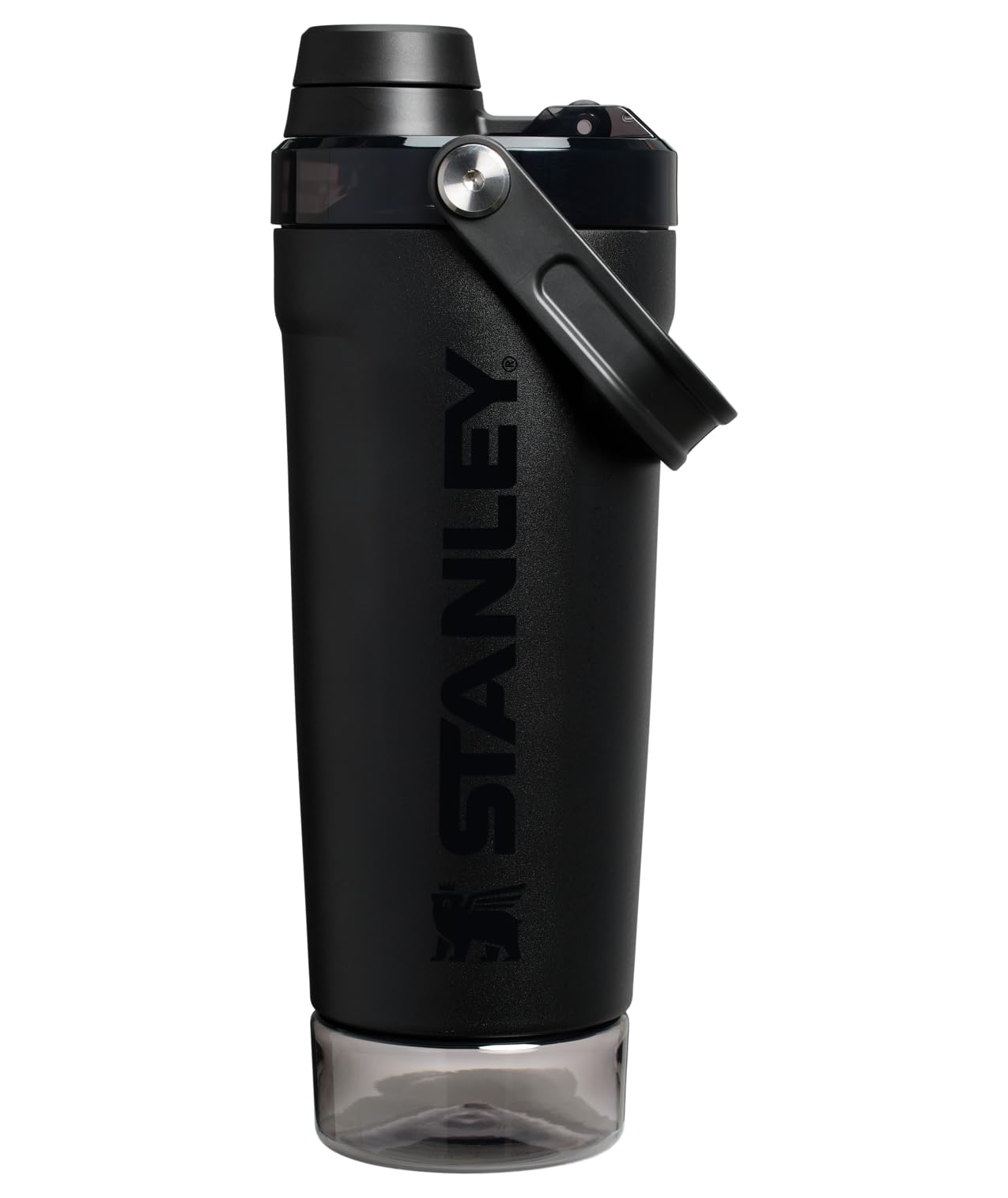 Stanley Activate Shaker Bottle 20 oz | Leakproof Insulated Stainless Steel Shaker Cup | Base Storage and Twist On Fast Flow Lid | Protein Shakes and Pre Workout Powder | BPA-Free | Toast