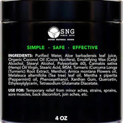 Super Natural Goods Hemp Cream Maximum Strength (8oz) Hemp Oil & Arnica, Soothes Discomfort on Joint Muscle Shoulder Hip Neck Knee & Back Support. All Soothing Cream. Instant Menthol Rub