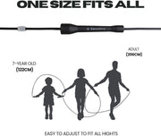 Speed Jump Rope by Dayan Kolev, 5mm PVC Skipping Rope, Great for Beginners and Advanced Athlets, Designed for Fitness, Cardio, Boxing & CrossFit, Adjustable length with Unbreakable Handles