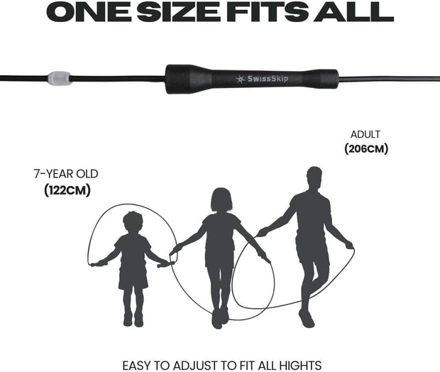 Speed Jump Rope by Dayan Kolev, 5mm PVC Skipping Rope, Great for Beginners and Advanced Athlets, Designed for Fitness, Cardio, Boxing & CrossFit, Adjustable length with Unbreakable Handles