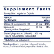 Life Extension Daily PMS Relief, Menstrual Comfort Supplement, PMS-Related Cramps, Lower Back discomfort, Mood, Ginger, Magnesium, B6, Gluten-Free, Non-GMO, 60 Capsules