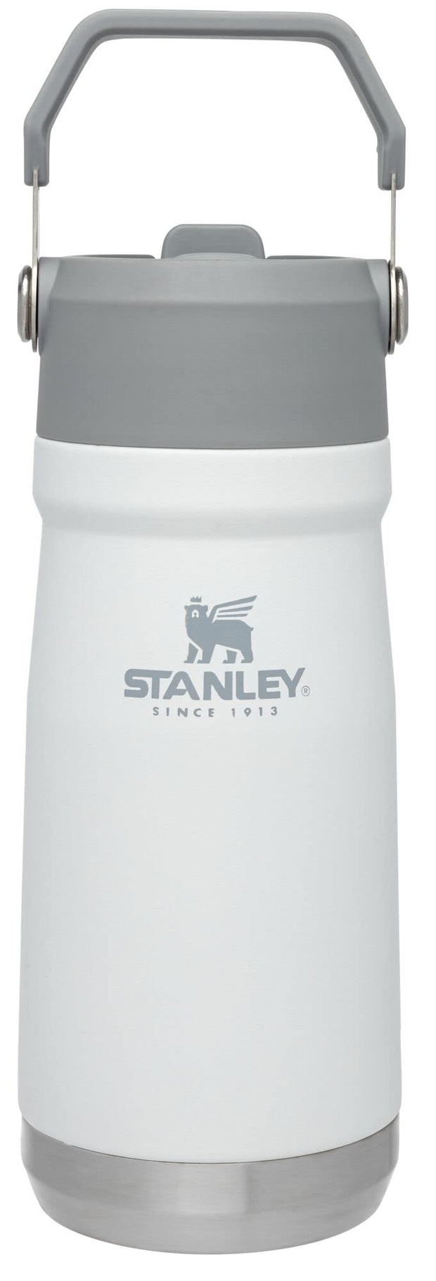 Stanley IceFlow Flip Straw Water Bottle 22 oz | Built-In Straw for Travel and Sports | Lightweight and Leak Resistant | Insulated Stainless Steel | BPA-Free | Polar