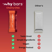 Why Bars, Protein Bars, Variety Pack, 2.04 Ounce Bars (Pack of 12 Protein Bars) - Protein Bar Superfood, Gluten Free, Non GMO, Organic, Vegan, Simple Ingredients