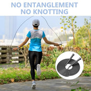 10 ft Speed Jump Rope with Handle, Adjustable Skipping Rope for Men Women, 3 oz Ultra-light Professional Fitness Boxing Cross Fit Exercises Gym Cardio Endurance Training Lovers (Black)