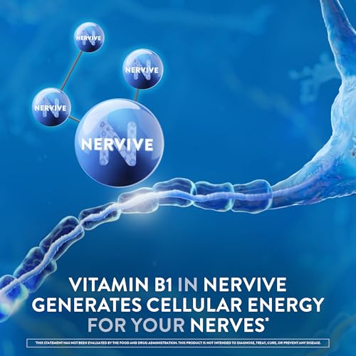 Nervive Advanced Nerve Relief + Mobility, with Alpha Lipoic Acid to Help Reduce Nerve Aches, Weakness, & Discomfort*† and Boswellia to Promote Mobility*, Vitamins B12,B6,B1, 30 Tablets