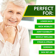 Natural Hemp Cream 8 fl oz - Arnica,MSM, Turmeric, Emu Oil, Menthol, Aloe - Muscles, Joints, Lower Back, Back, Knees, Neck, Fingers, Elbows,Body