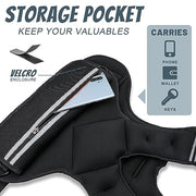 JoyPlus Adjustable Weight Vest,Strength Training Running Vest, Workout Equipment, Sport Exercise, Fitness, Weight Loss for Men 12LB, Women 8LB, Velcro or Buckle