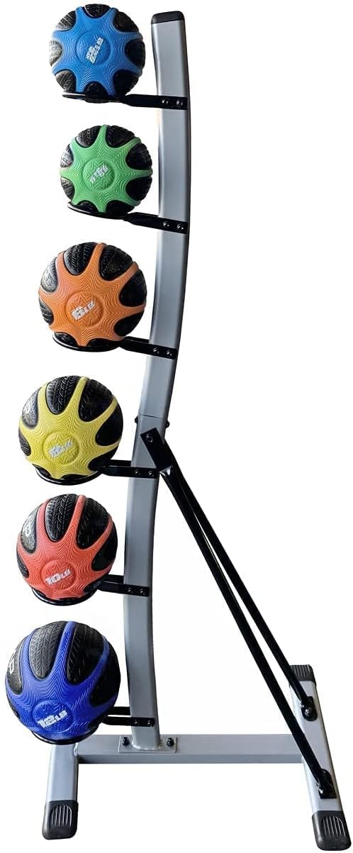 WF Athletic Supply Medicine & Exercise Ball - Durable Rubber & Consistent Weight Distribution; Comfort Textured Grip for Strength, Balance & Core Training, Multiple Choices Available