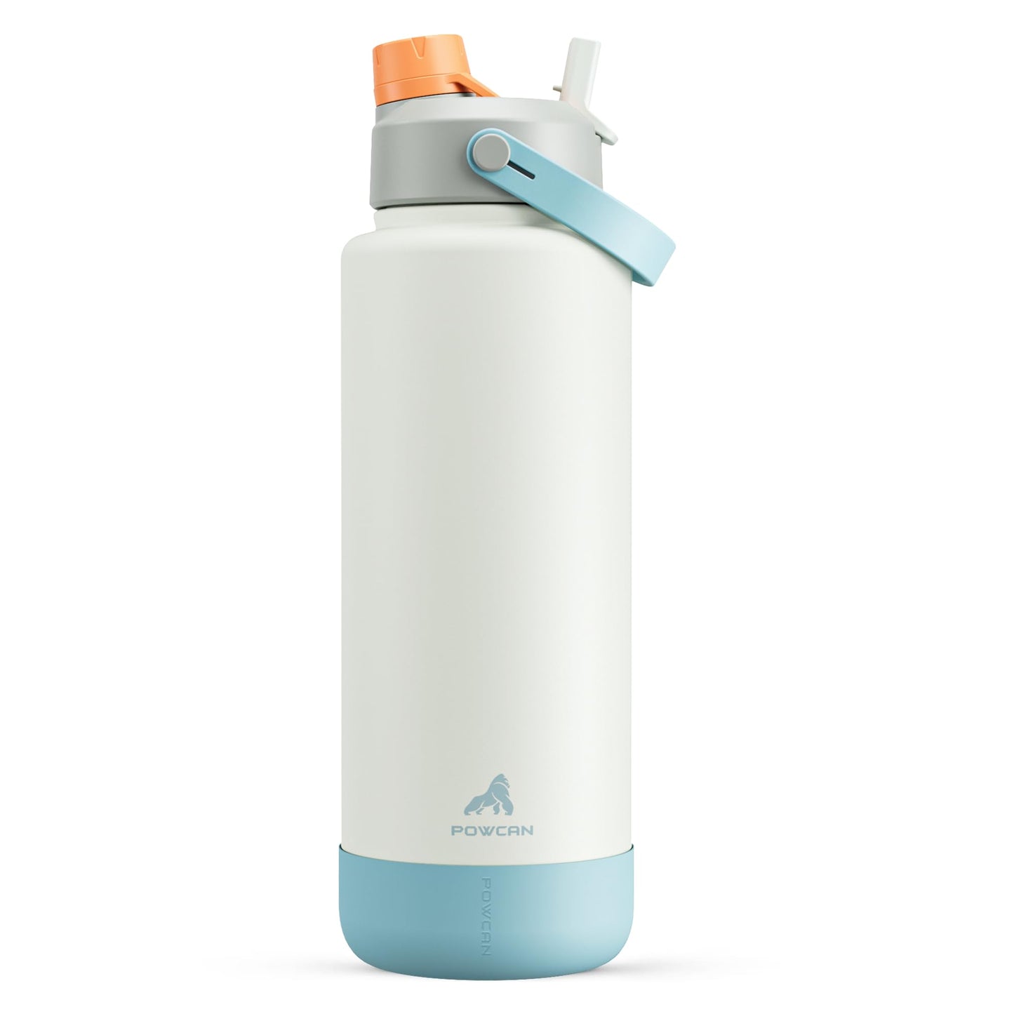 26 oz Insulated Water Bottle with 2-in-1 Straw and Spout Lid, Keep Cold 24H, Leak-Proof, Fits in Car Cup Holder, Stainless Steel Water Bottle for Sports, Travel, and School (Cotton Candy)