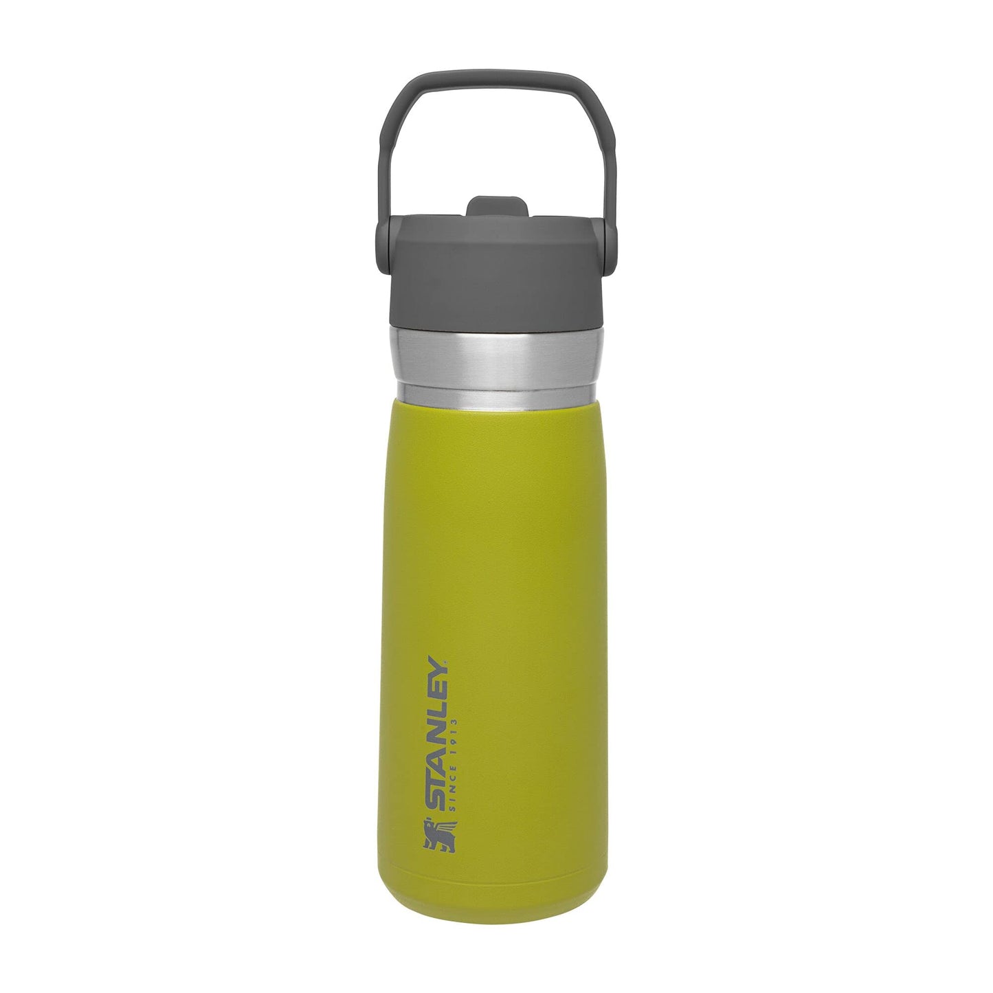 Stanley IceFlow Flip Straw Water Bottle 22 oz | Built-In Straw for Travel and Sports | Lightweight and Leak Resistant | Insulated Stainless Steel | BPA-Free | Polar