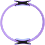 ZJchao Yoga Pilates Ring Circle for Thighs Legs Fitness Strengthen Core Back Improve Muscle Mobility Lightweight Portable Green Pink Black 15 in Diameter (Violet)