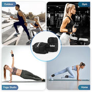 ZELUS 1 Pair Adjustable Ankle Weights, 2 4 6 8 10 lb Modularized Leg Weight Straps for Women Men, Weighted Ankle Weight Set with Removable Sandbags, 1-5 lb per Ankle Strap for Gym Yoga Jogging Walking