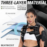 Weighted Vest Woman 5 12 15 20 25 30 lb Weight Vest with Ironsand for Walking Strength Training Running Workout